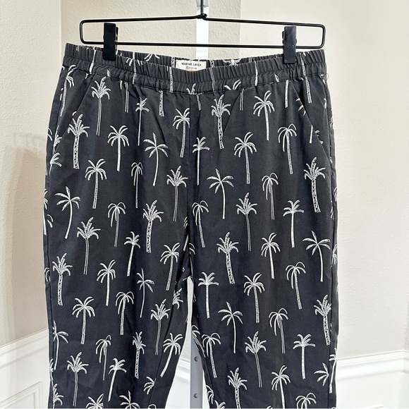 Marine Layer Palm Tree Allison Pants Size Medium - Picture 3 of 11
